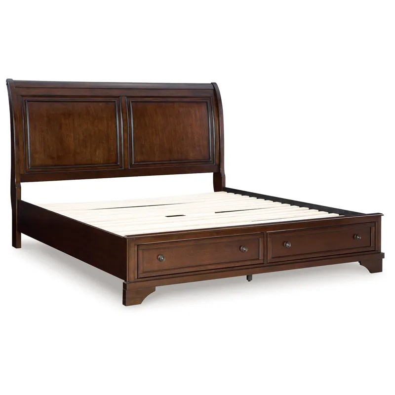 Trellington Queen Sleigh Storage Bed