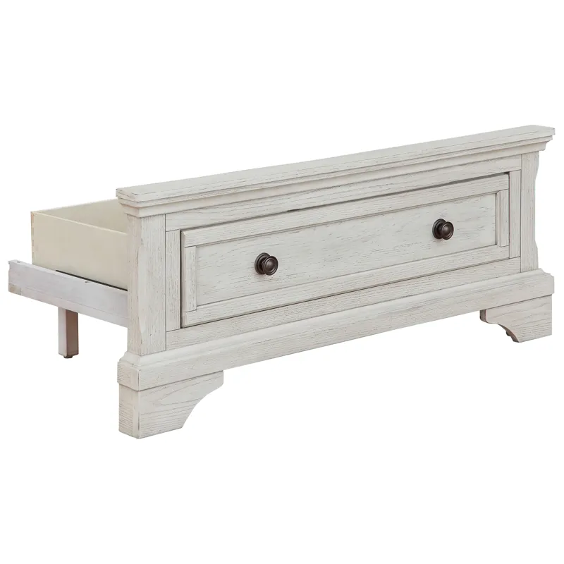Robbinsdale Twin Storage Footboard with Roll Slats