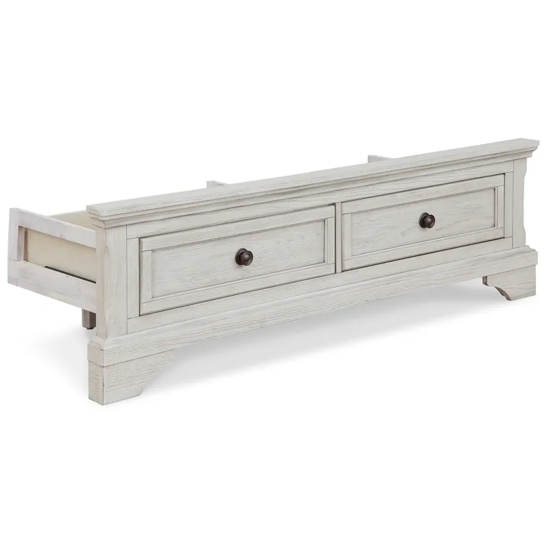 Robbinsdale Full Storage Footboard with Roll Slats