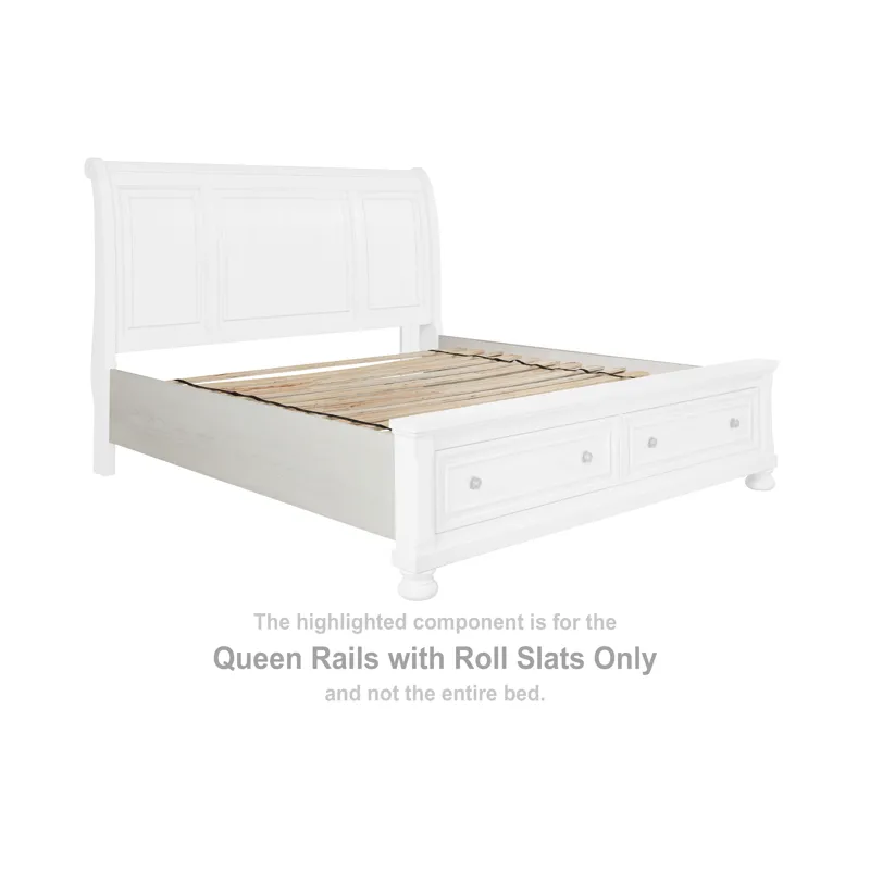 Robbinsdale Queen Rails with Roll Slats