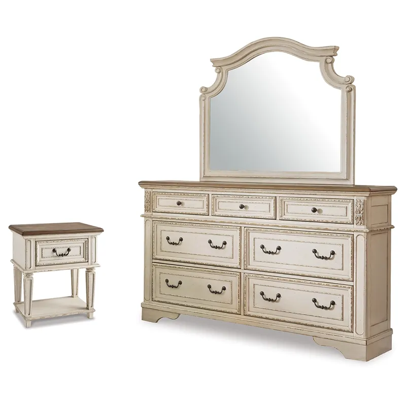 Realyn Dresser, Mirror and Nightstand