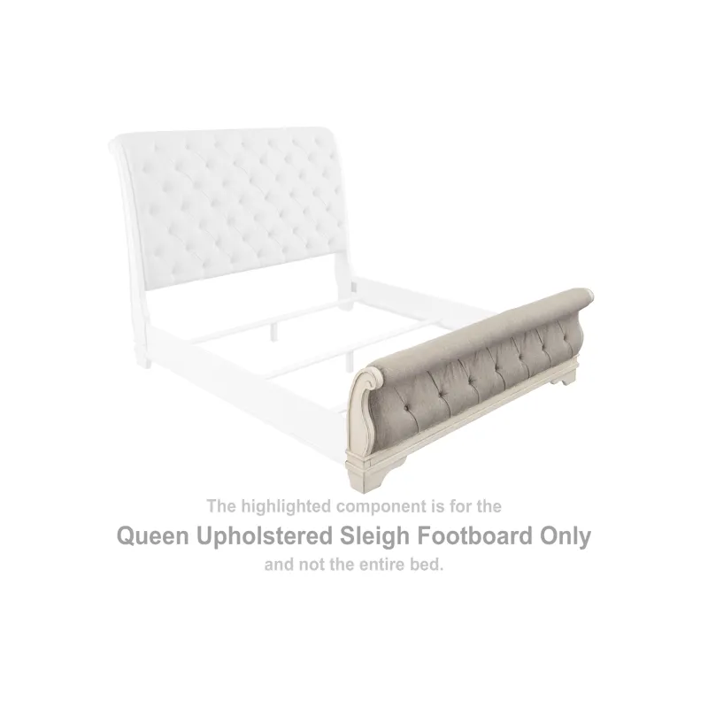 Realyn Queen Upholstered Sleigh Footboard