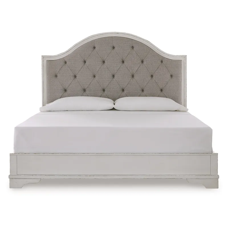 Moraway King Upholstered Panel Bed