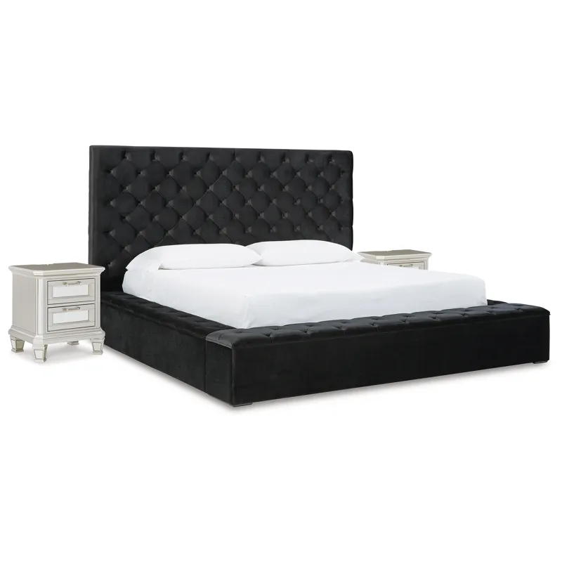 Lindenfield King Storage Bed and 2 Nightstands