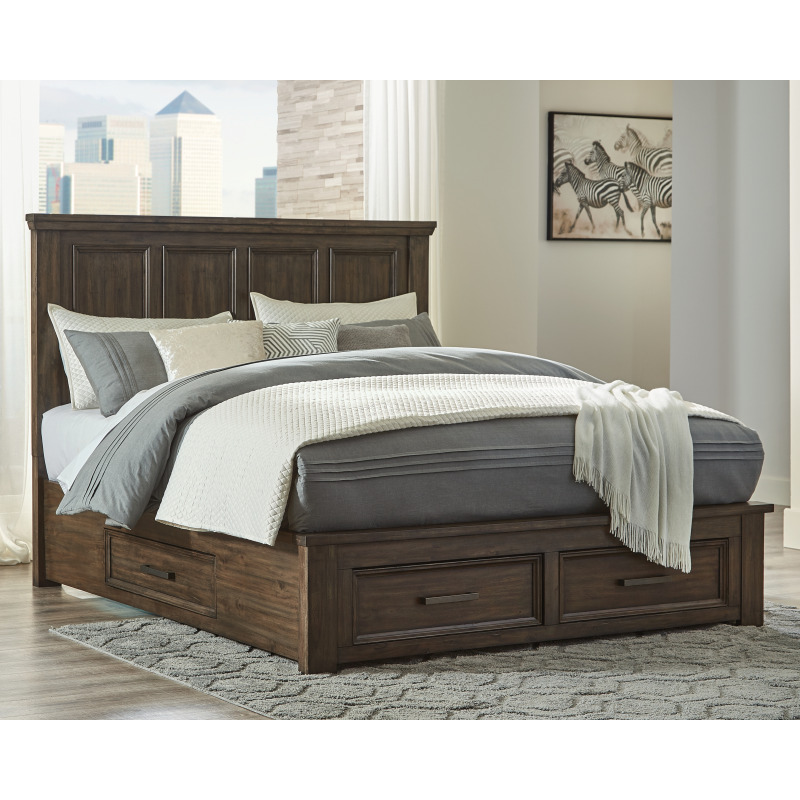 Johurst King Panel Bed with 2 Storage Drawers by Signature Design by