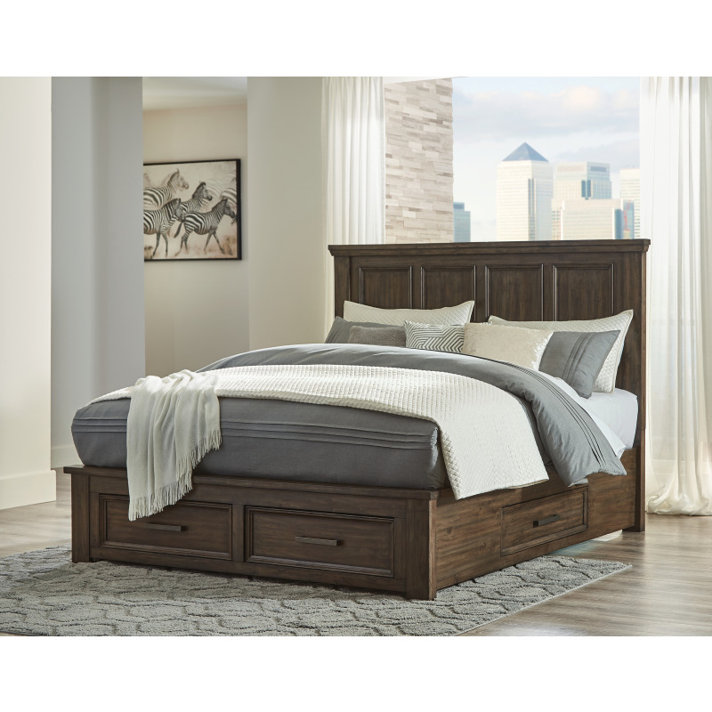 Johurst King Panel Bed with 2 Storage Drawers by Signature Design by