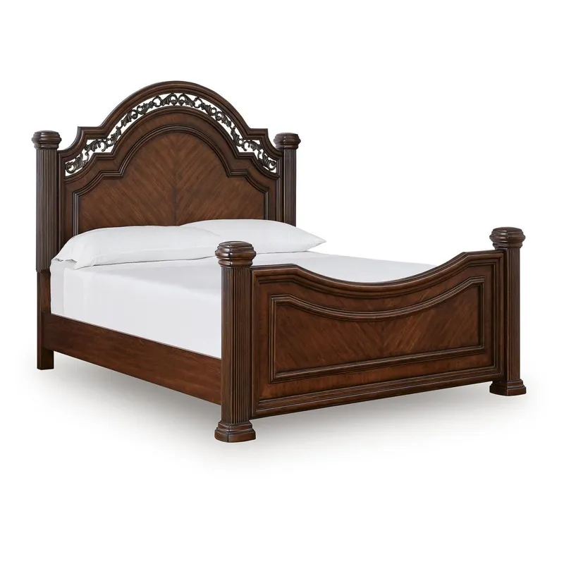 Lavinton Queen Poster Bed and 2 Nightstands