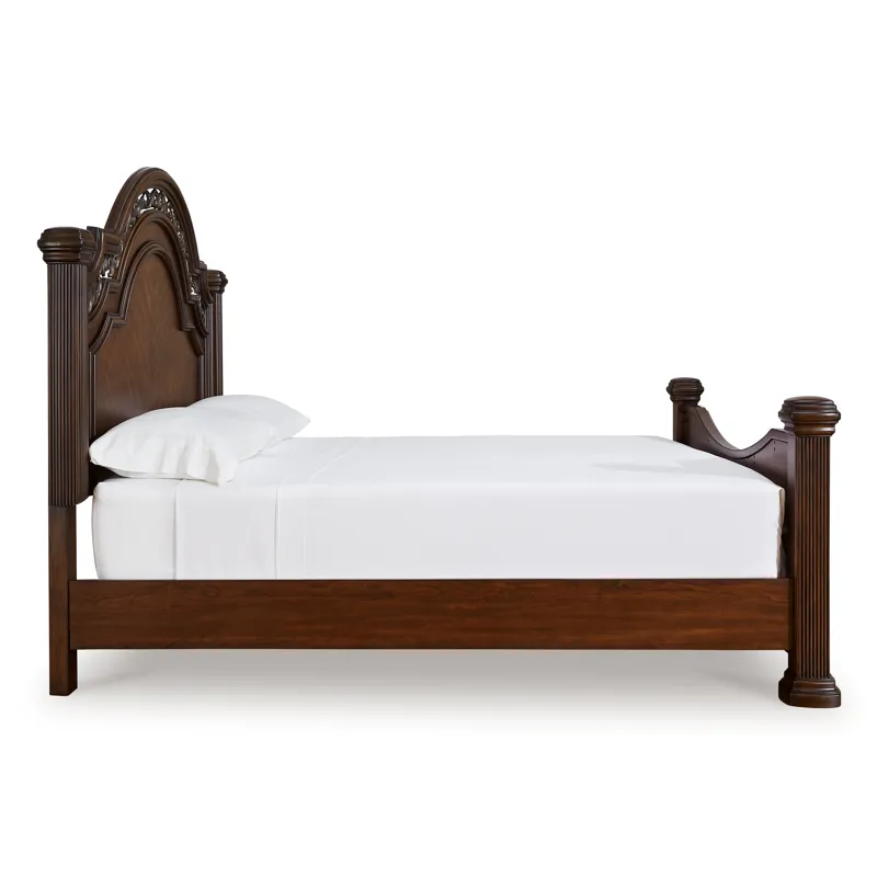 Lavinton Queen Poster Bed, Dresser, Mirror and Nightstand