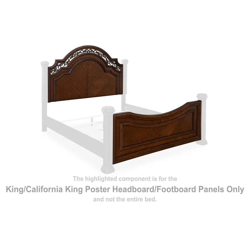 Lavinton King/California King Poster Headboard/Footboard Panels