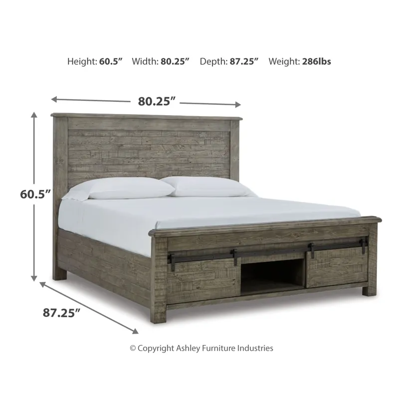 Brennagan King Panel Bed with Storage
