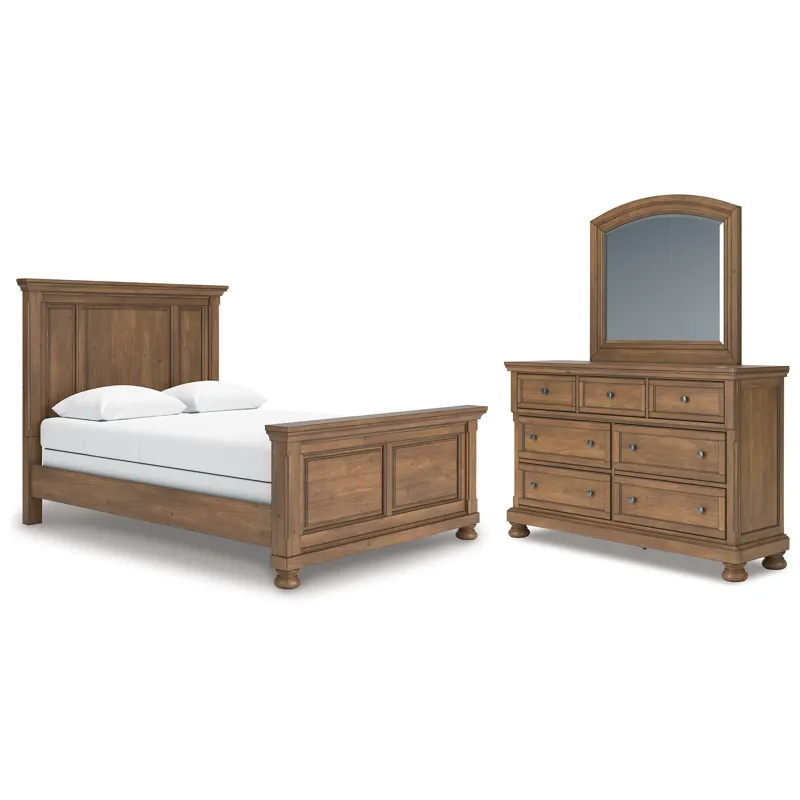 Vandenmore Queen Panel Bed, Dresser and Mirror