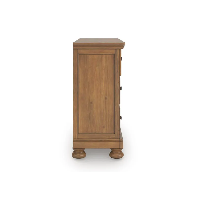 Feddinger California King Panel Storage Bed, Dresser and Nightstand