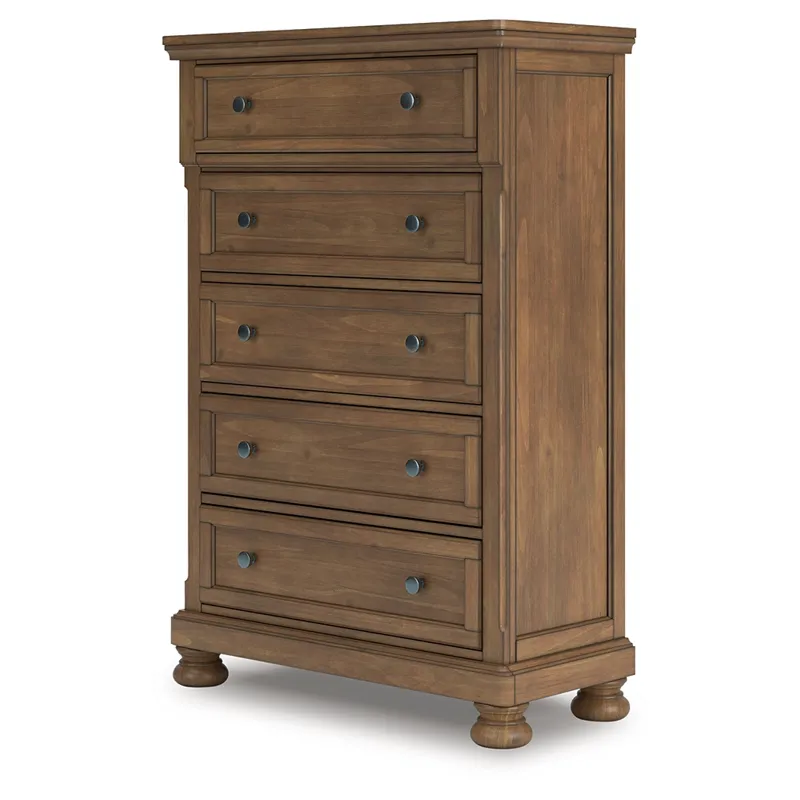 Vandenmore Queen Panel Bed, Dresser, Mirror, Chest and Nightstand