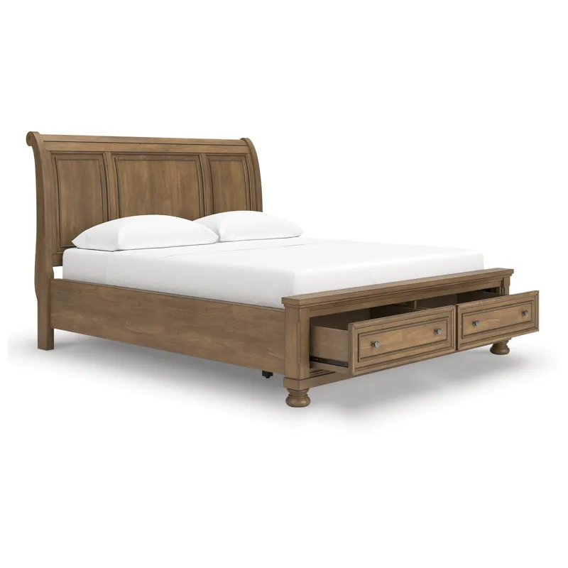 Feddinger California King Storage Sleigh Bed