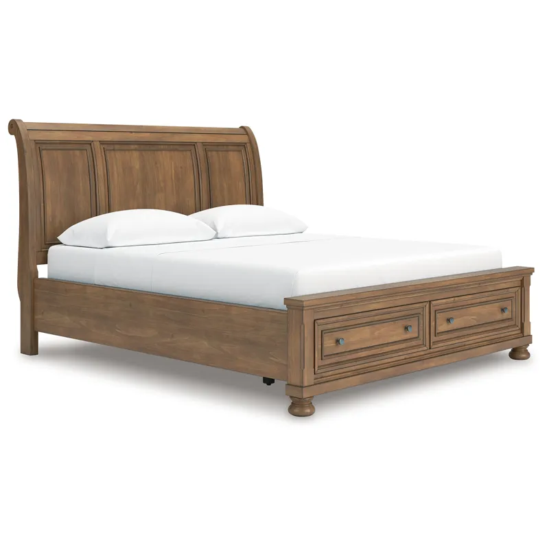 Feddinger California King Storage Sleigh Bed