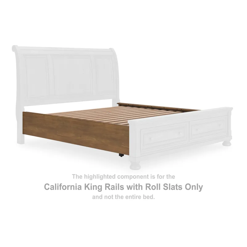 Vandenmore California King Rails with Roll Slats