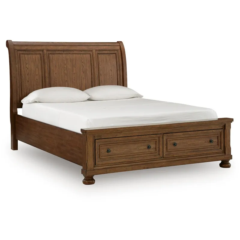 Zackaryn Queen Sleigh Storage Bed