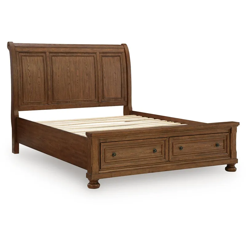 Zackaryn Queen Sleigh Storage Bed
