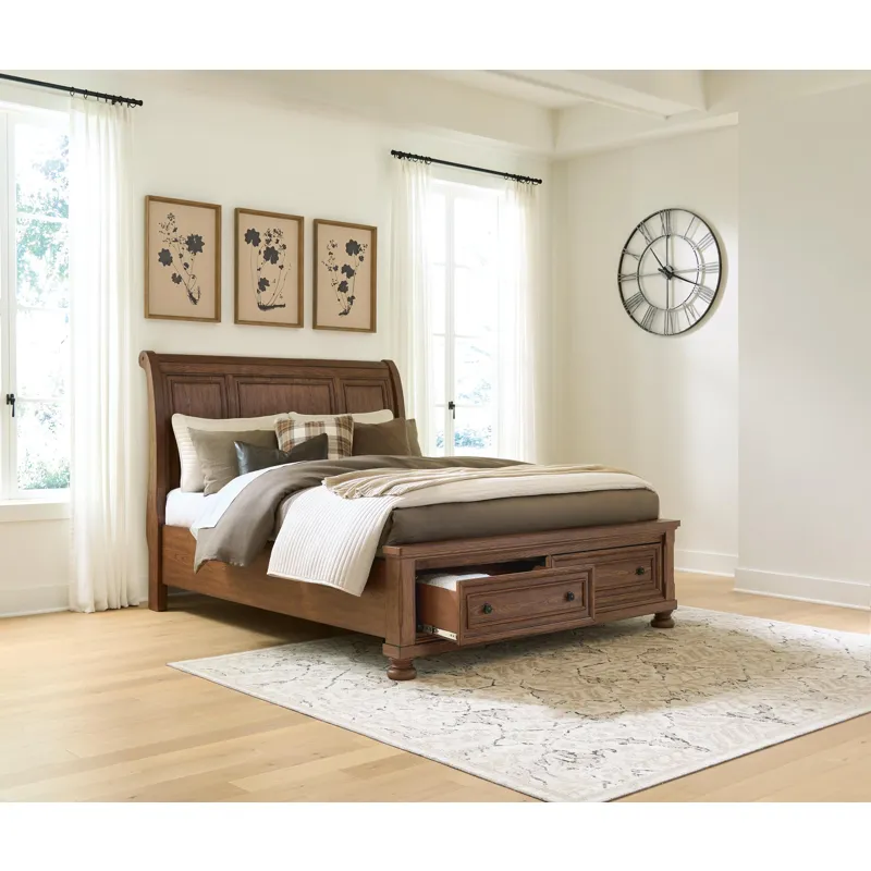 Zackaryn Queen Sleigh Storage Bed