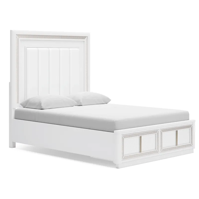 Chalanna Queen Panel Storage Bed and Nightstand