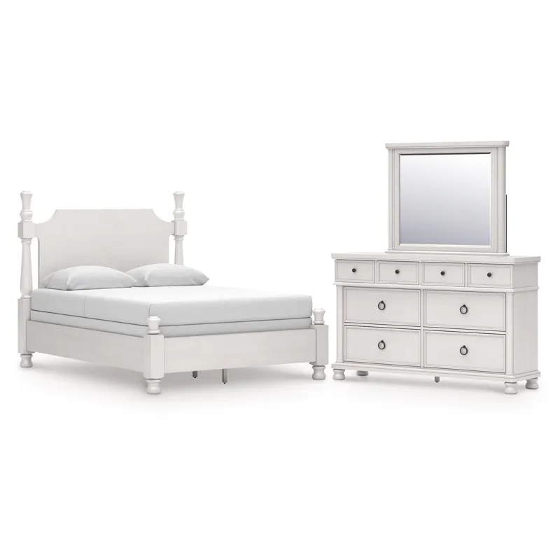 Chadworth Queen Poster Bed, Dresser and Mirror