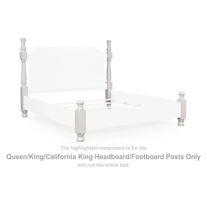 Chadworth Queen/King/California King Headboard/Footboard Posts
