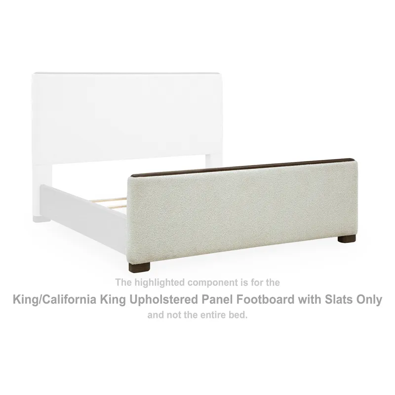 Radkin King/California King Upholstered Panel Footboard with Slats