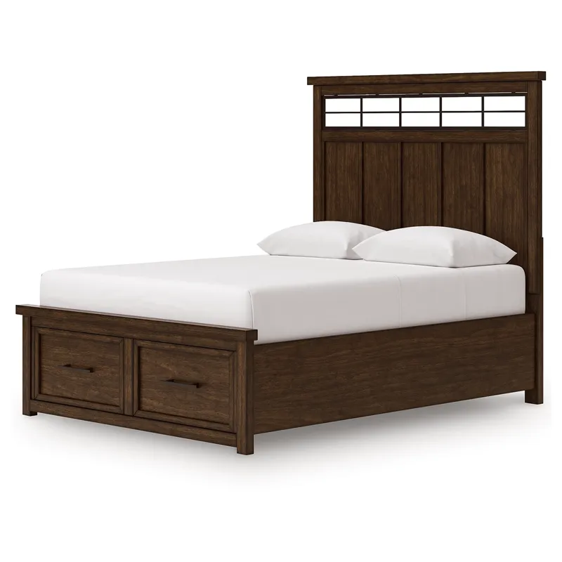 Taffenbrook Queen Panel Storage Bed, Dresser and Mirror