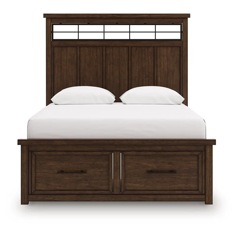 Taffenbrook Queen Panel Storage Bed, Dresser and Mirror