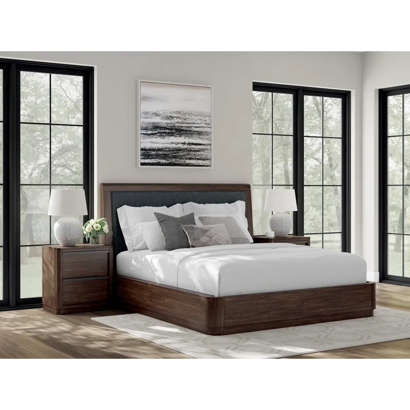 Kendamor California King Upholstered Panel Bed