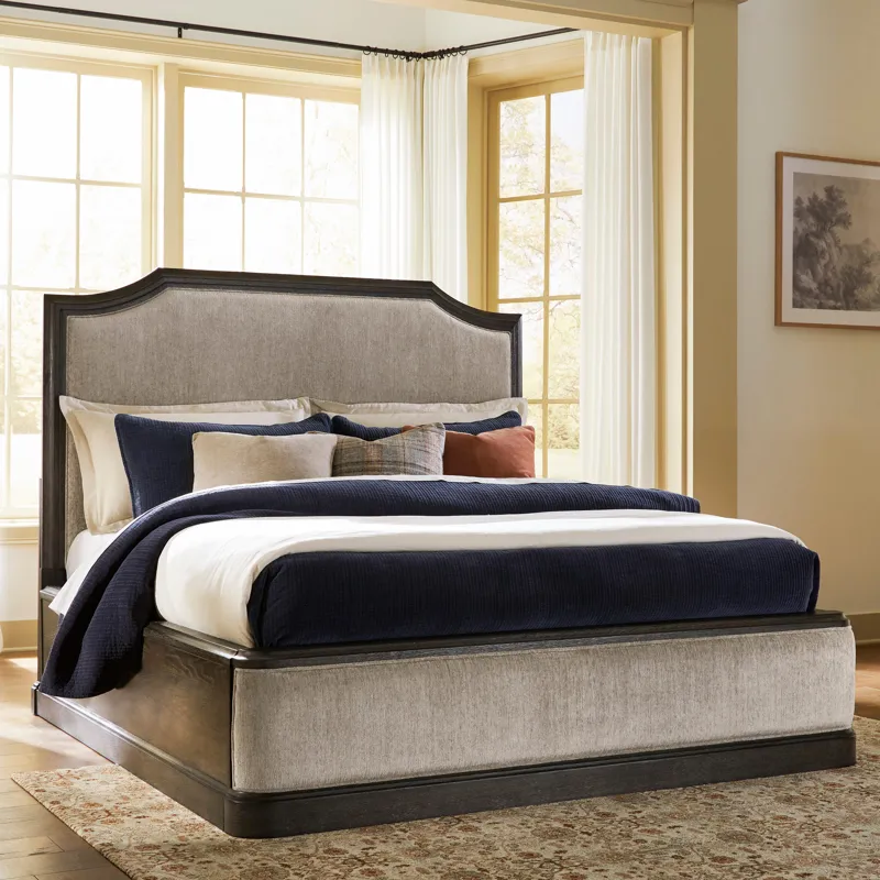 Bannette California King Upholstered Panel Bed