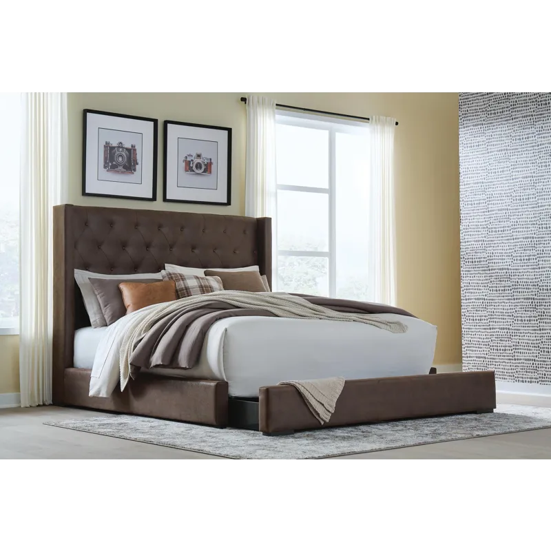 Lavernty Queen Upholstered Storage Bed
