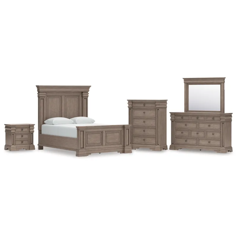 Blairhurst Queen Panel Bed, Dresser, Mirror, Chest and Nightstand