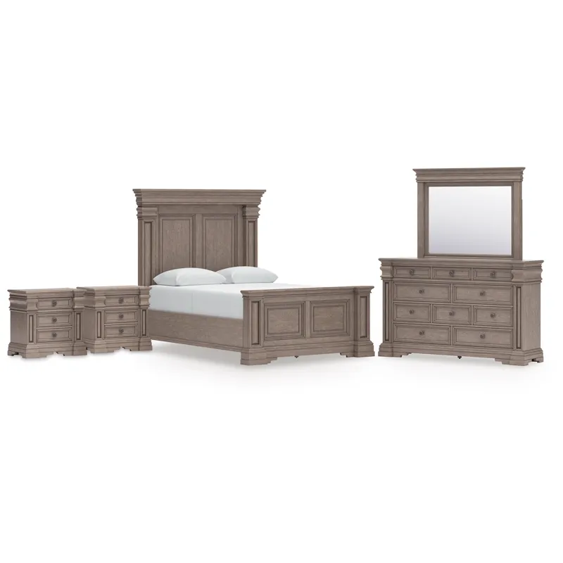 Blairhurst Queen Panel Bed, Dresser, Mirror and 2 Nightstands