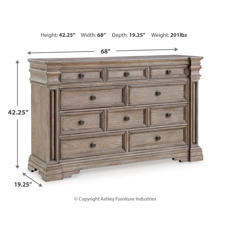 Blairhurst King Panel Bed, Dresser, Chest and 2  Nightstands