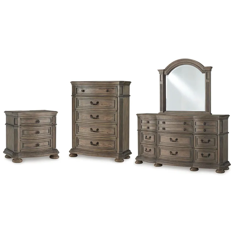 Ardenfield Dresser,  Mirror, Chest and Nightstand