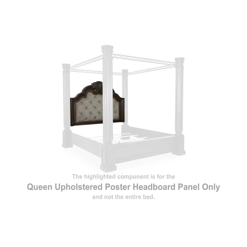 Maylee Queen Upholstered Poster Headboard Panel