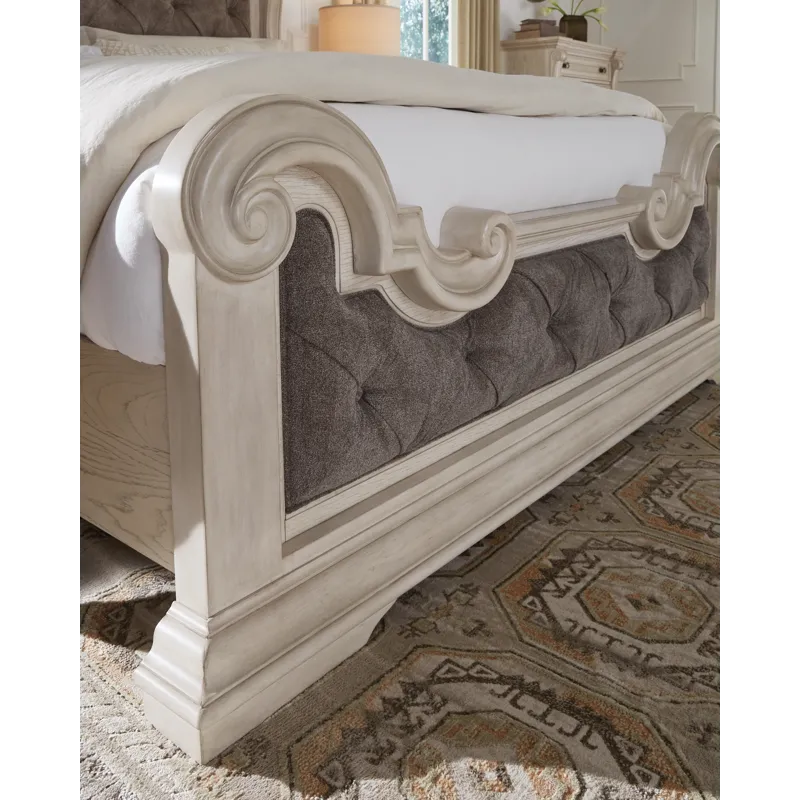 Andonhall California King Upholstered Panel Bed