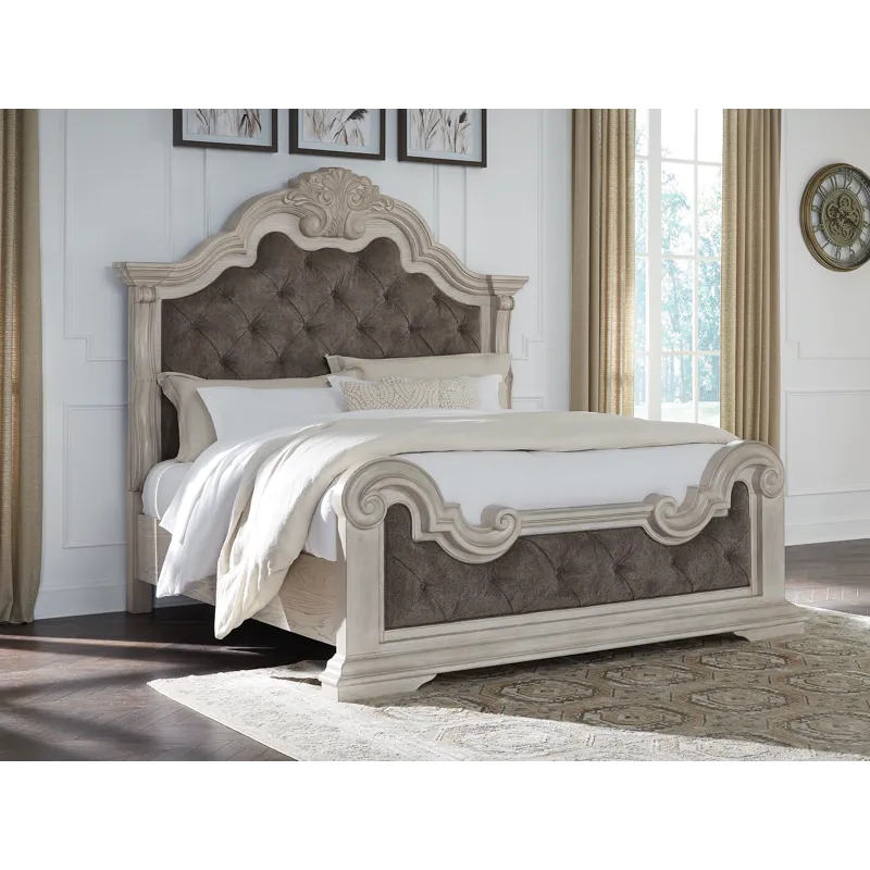 Andonhall California King Upholstered Panel Bed
