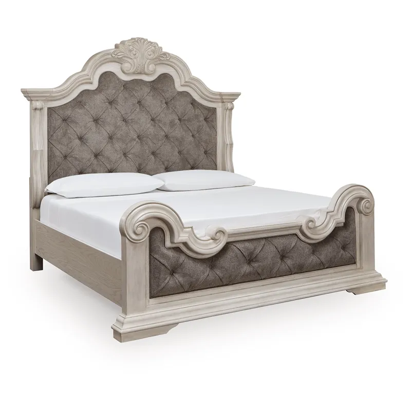 Andonhall California King Upholstered Panel Bed