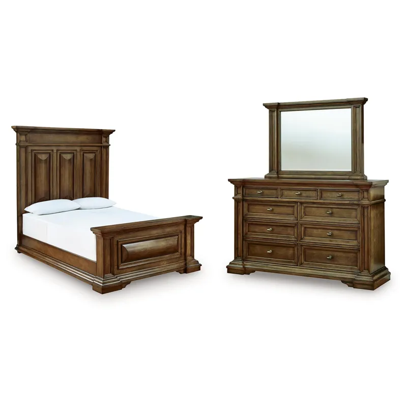 Frantanna Queen Panel Bed, Dresser and Mirror