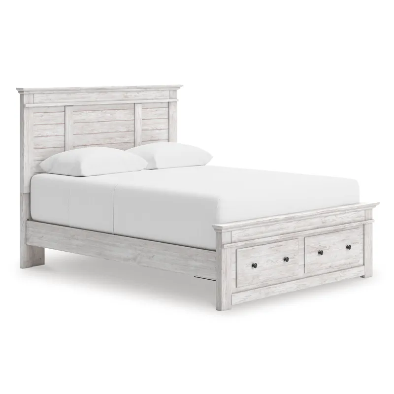 Makidern Full Panel Storage Bed