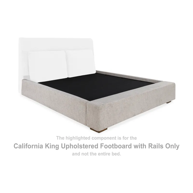 Cabalynn California King Upholstered Footboard with Rails