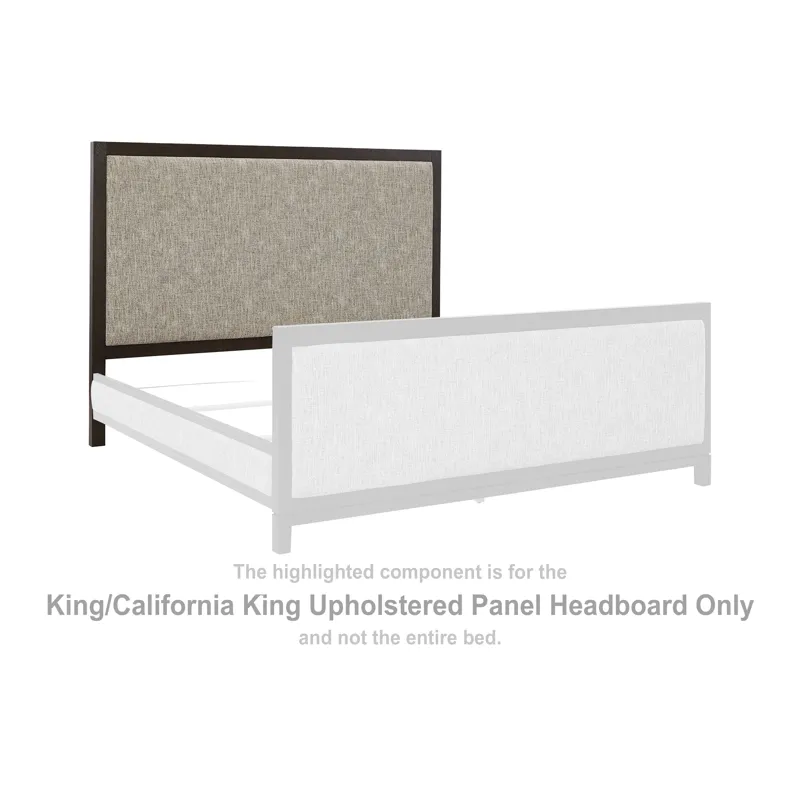 Burkhaus King/California King Upholstered Panel Headboard