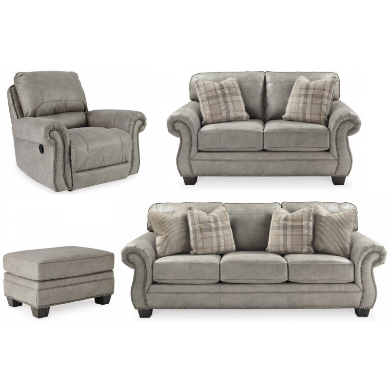 Olsberg Sofa, Loveseat, Recliner, and Ottoman NIS378979543 at FurnitureLand