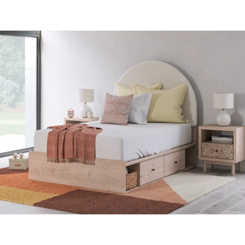 Arloster Full Upholstered Panel Bed with Storage