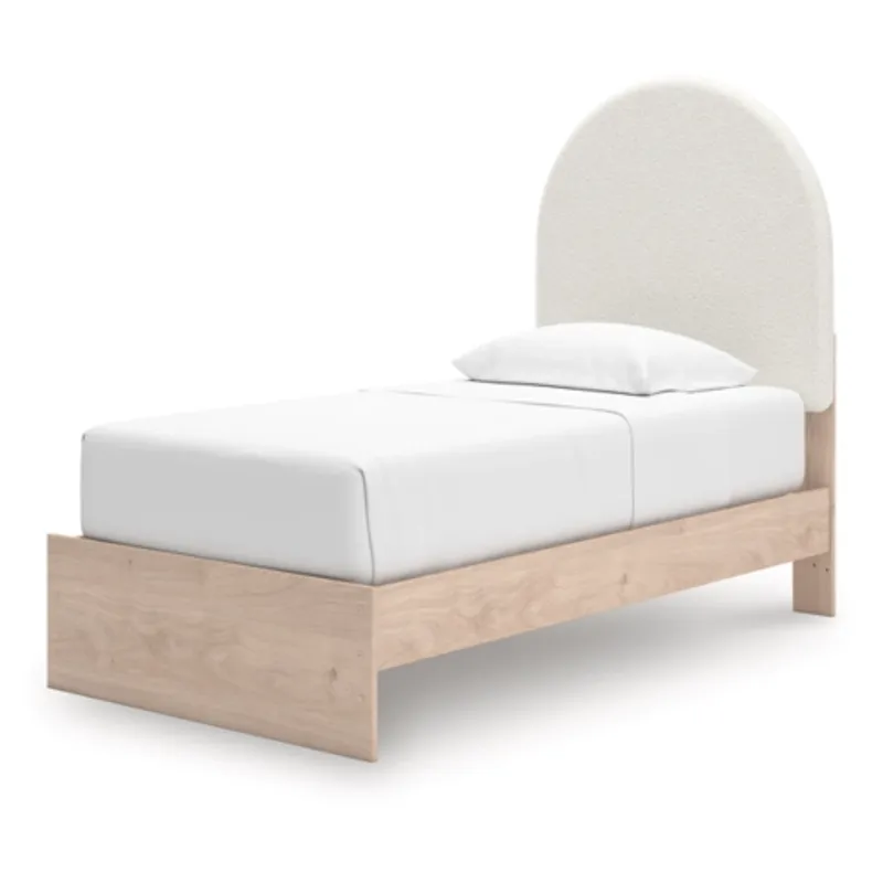 Arloster Twin Upholstered Panel Bed