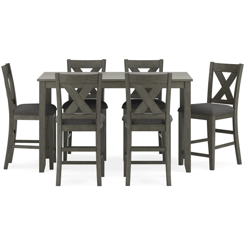 Caitbrook Counter Height Dining Table and Bar Stools (Set of 7