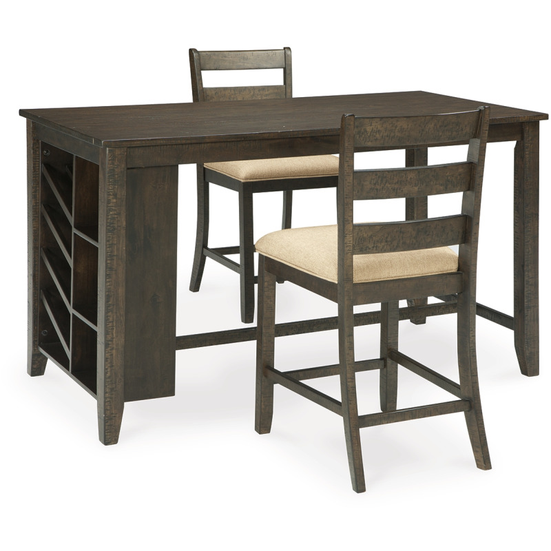 Rokane Counter Height Dining Table with 2 Barstools D397D3 by Signature