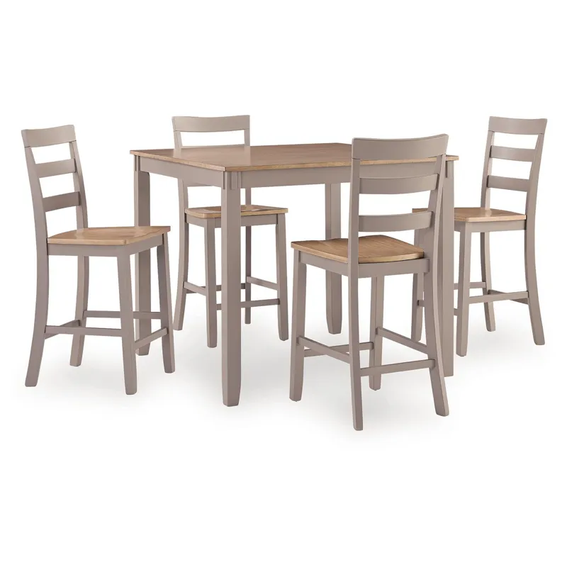 Harperfeld Counter Height Dining Table and 4 Counter Stools